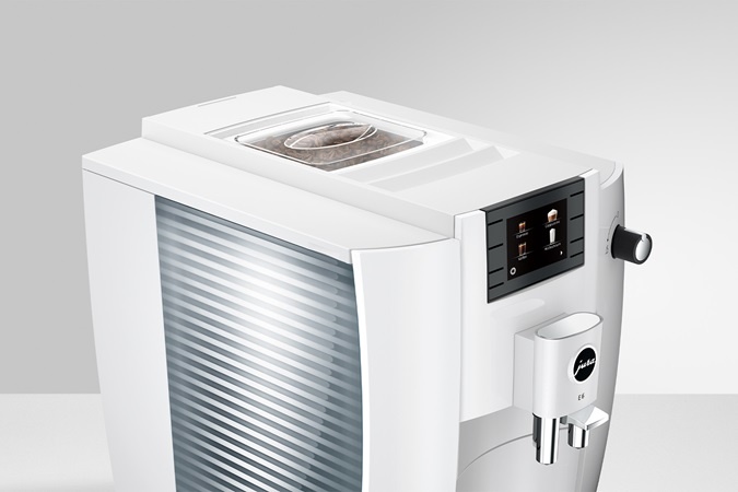 E6 Piano White (EC) - Koffiemachine