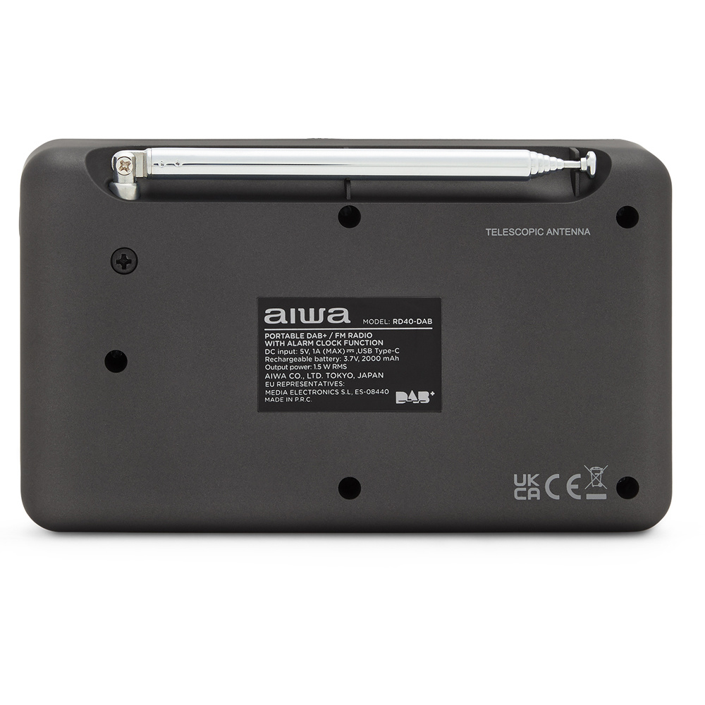 Aiwa RD-40DAB/BK Zwart - Radio
