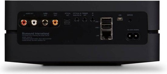 Bluesound Vault 2i Zwart Multiroom muziekstreamer - Versterker