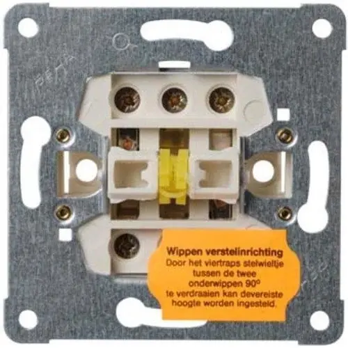 PEHA wissel-wisselschakelaar 2 gescheiden circuits met schroefcontact 10A (616/6)