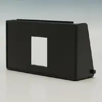 PEHA Centraalplaat 2v AMP-ACO Zwart (81 KTU-DD)