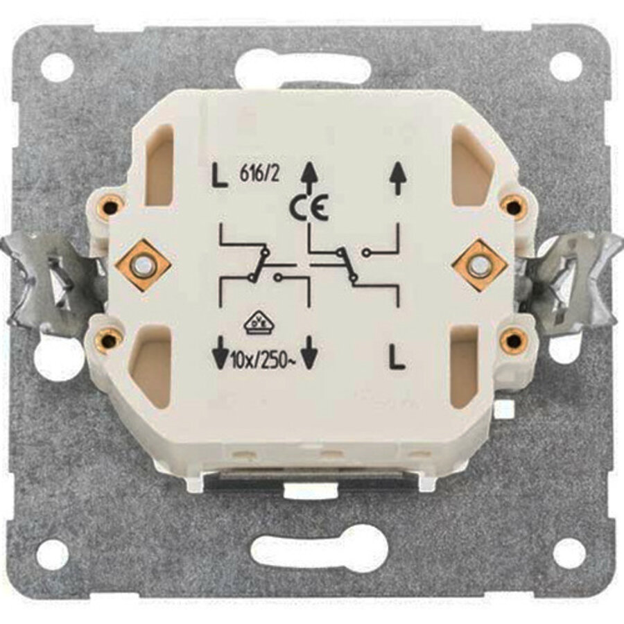 PEHA wisselschakelaar 2-polig (616/2)