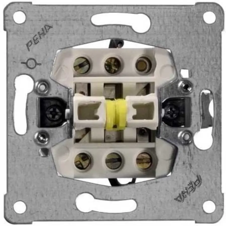 PEHA wissel-wisselschakelaar met schroefcontact + poolverbinding 10A (616/5)
