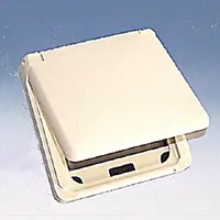 PEHA afdekraam 1-voudig met klapdeksel tbv wandgoot Standard creme (80.686 W)