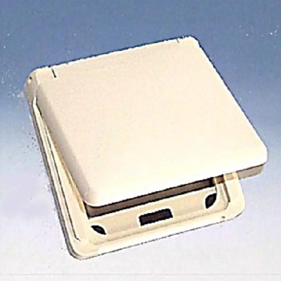 PEHA afdekraam 1-voudig met klapdeksel tbv wandgoot Standard creme (80.686 W)