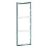 PEHA afdekraam 3-voudig Dialog exclusiv aluminium/chroom (95.573.70.60)