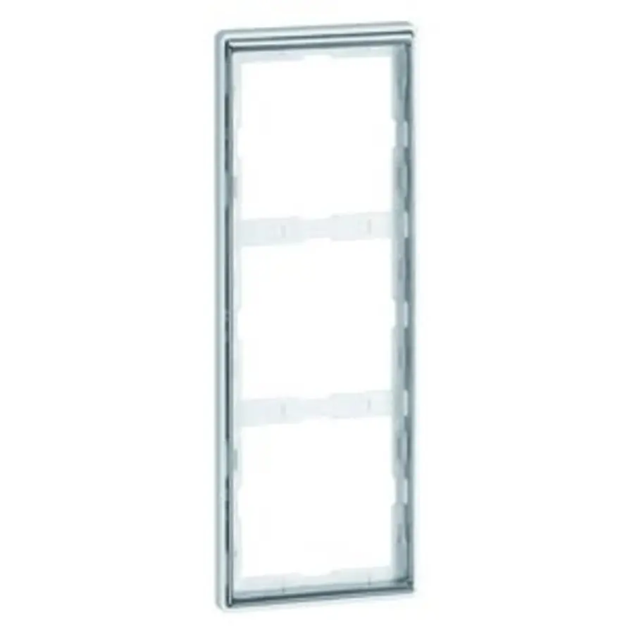 PEHA afdekraam 3-voudig Dialog exclusiv aluminium/chroom (95.573.70.60)