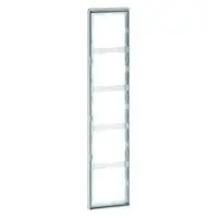 PEHA afdekraam 5-voudig Dialog exclusiv aluminium/chroom (95.575.70.60)