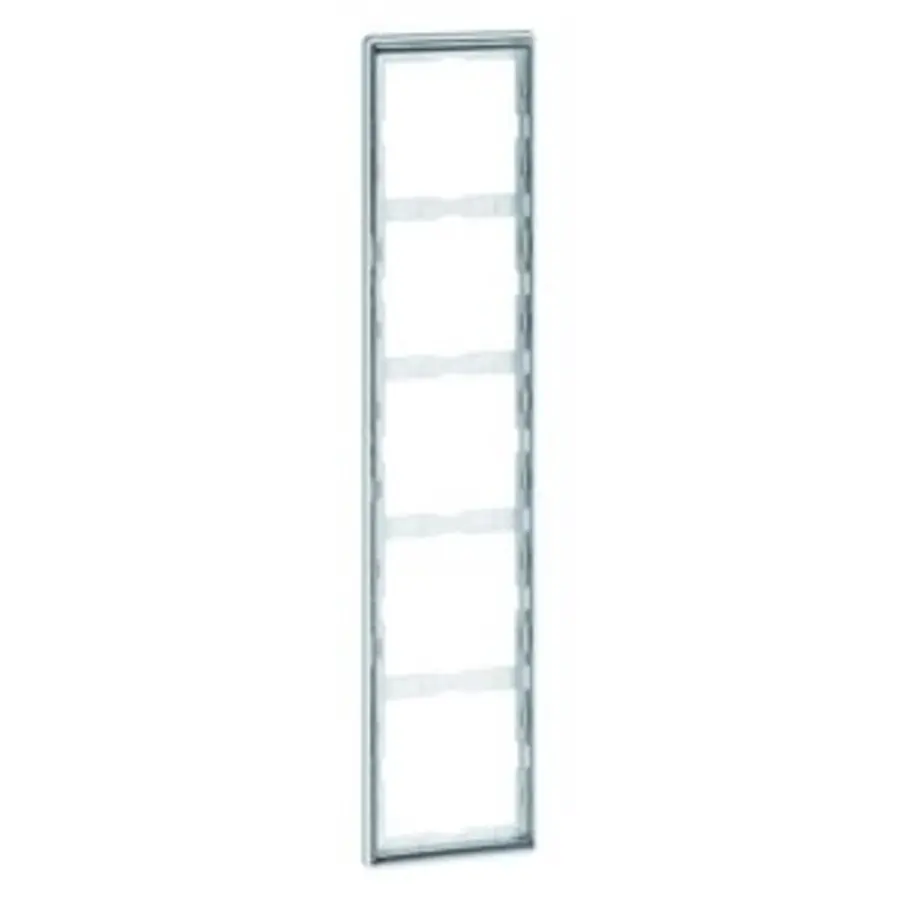 PEHA afdekraam 5-voudig Dialog exclusiv aluminium/chroom (95.575.70.60)
