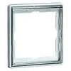 PEHA afdekraam 1-voudig Dialog exclusiv aluminium/chroom (95.571.70.60)