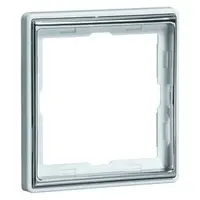 PEHA afdekraam 1-voudig Dialog exclusiv aluminium/chroom (95.571.70.60)