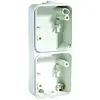 PEHA opbouwbak 2-voudig verticaal voor spatwaterdicht IP54 wit (602/2.02 WAB DO)