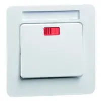 PEHA schakelwip 48x41mm met tekstveld Standard wit glans (81.640.02 GLK NA)