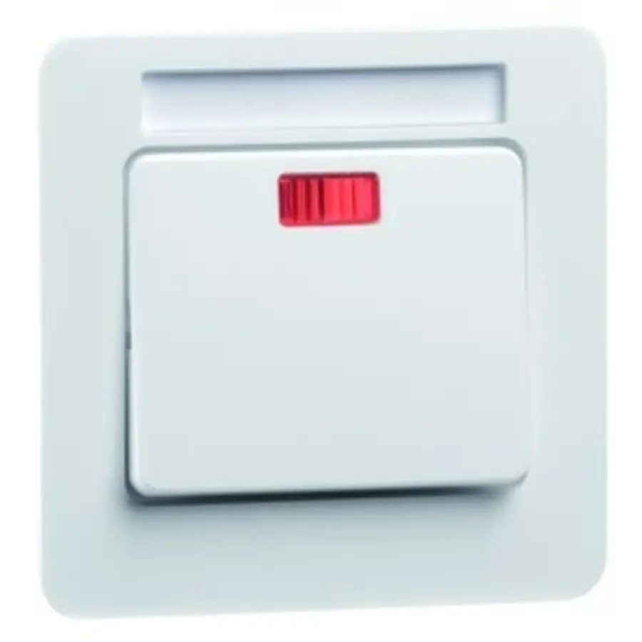 PEHA schakelwip 48x41mm met tekstveld Standard wit glans (81.640.02 GLK NA)