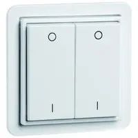 PEHA Easyclick wandzender 4-kanaals met O-I opdruk Standard levend wit (80.455.02 FU-BLS)