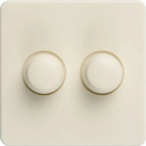 PEHA duo dimmerknoppen Standard creme glans (80.620.03 HR)