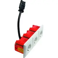 PEHA socketline-drievoudige wcdra - (H 80.6613/673.02 GE30 BW H)