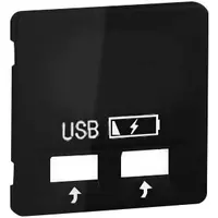 PEHA centraalplaat USB 2-voudig Nova diepzwart (20.610.192 USB SPV)