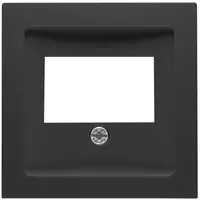PEHA centraalplaat voor luidspreker/USB contactdoos Badora zwart mat (D 11.610.193 TAE)