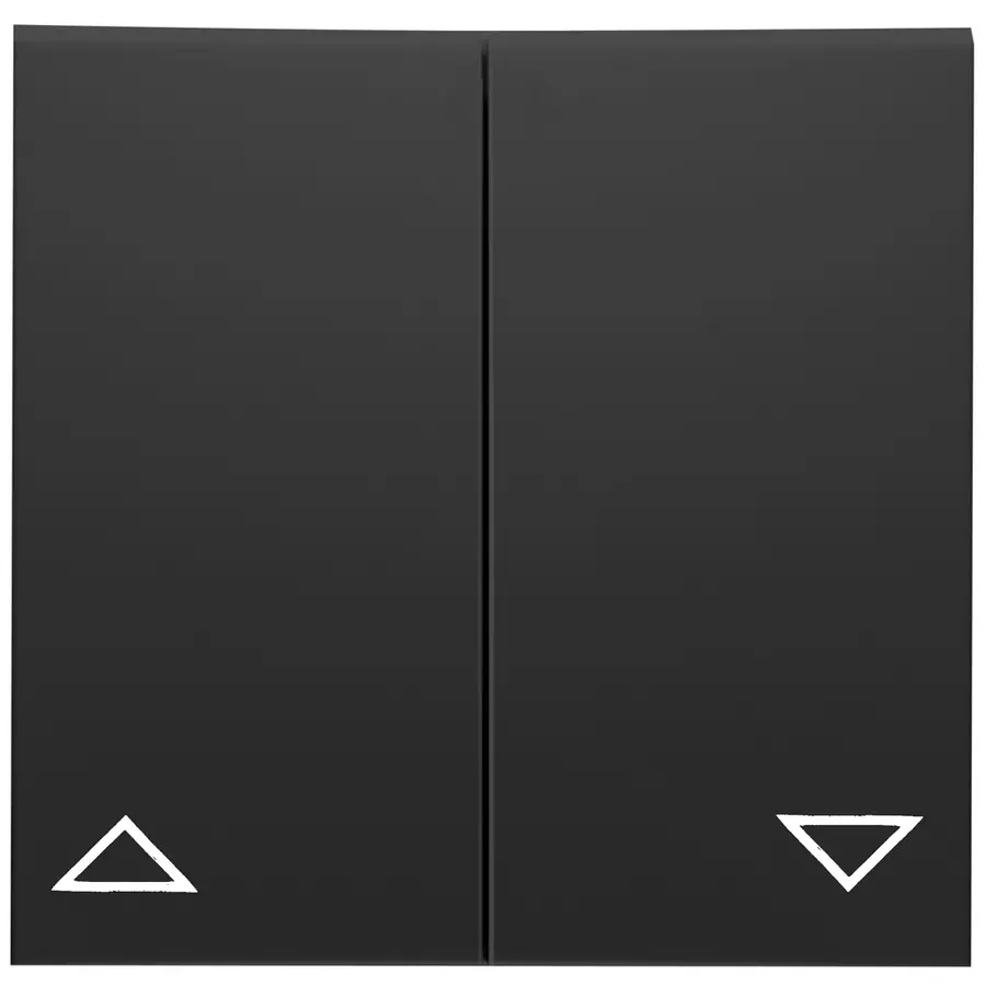 PEHA schakelwip 2-voudig jaloezie serie 500 Badora zwart mat (D 11.544.193)