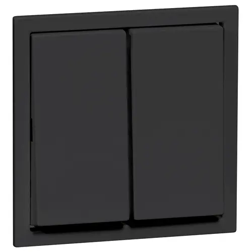 PEHA schakelwip 2-voudig 500 serie Nova zwart mat (D 20.545.193)