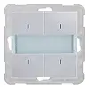 PEHA knx bus drukknop 4-voudig nova (KNX BUSTASTER 4 FACH)