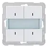 PEHA knx bus drukknop 4-voudig nova (KNX BUSTASTER 4 FACH)
