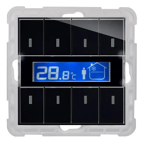 PEHA knx thermostaat nova piano zwart (KNX BT TEMP.192)