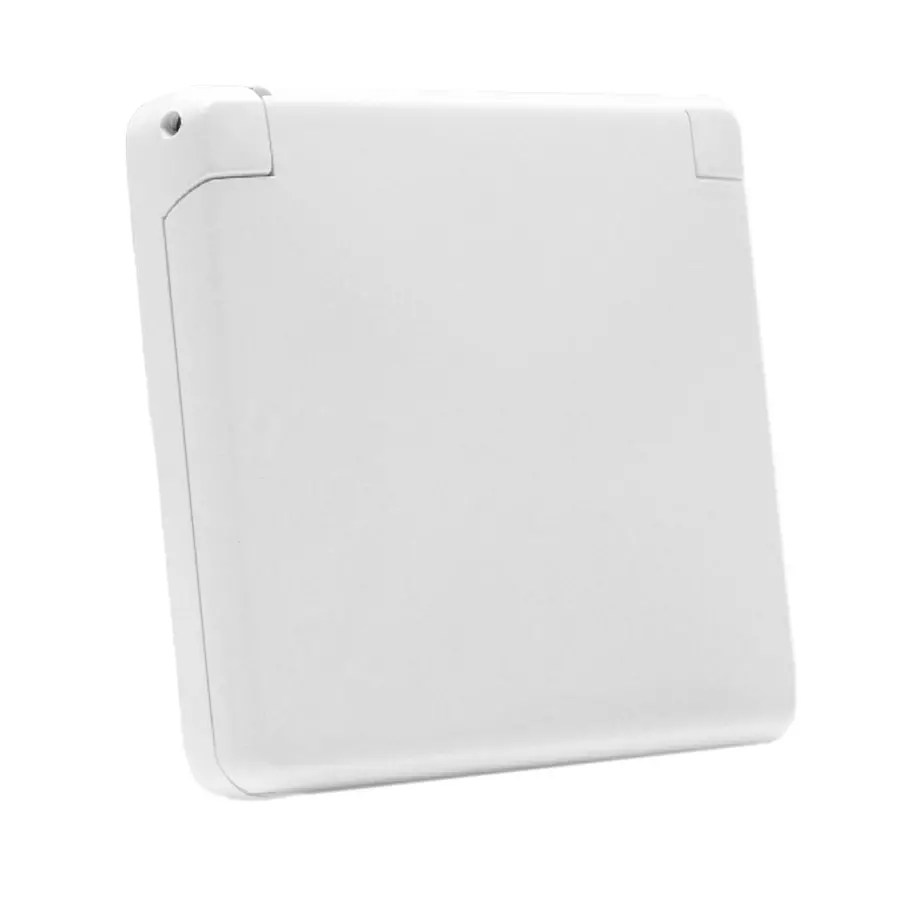 PEHA afdekraam 1-voudig met klapdeksel tbv wandgoot Standard levend wit (80.686.02)