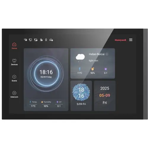 PEHA KNX touchscreen 10,1-inch inbouw IP20 aluminium zwart glanzend (KNX TS 10 V2 BLK)