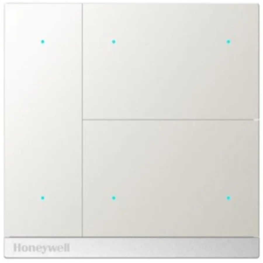 PEHA KNX inbouw drukknop 6-voudig met LED indicatie titanium (KNX PB M 6BT MST)