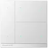 PEHA KNX inbouw drukknop 6-voudig led indicatie platina mat (KNX PB M 6BT MSP)