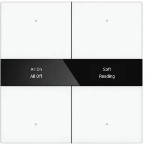 PEHA KNX drukknop 4-weg inbouw glas wit glanzend (KNX PB GL 4BT WHI) PEHA KNX drukknop 4-weg inbouw glas wit glanzend (KNX PB GL 4BT WHI)