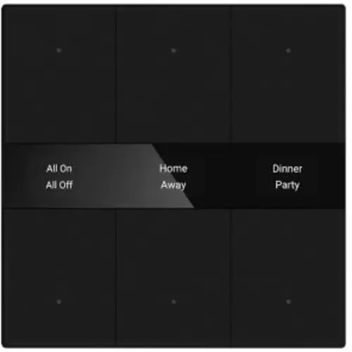PEHA KNX drukknop 6-wegs zwart glazen oppervlak (KNX PB GL 6BT BLK) PEHA KNX drukknop 6-wegs zwart glazen oppervlak (KNX PB GL 6BT BLK)