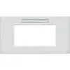 PEHA Nova voor Concept45 combinatieframe 2-voudig 90 mm met opschriftveld (D 20.682/45.022 NA)