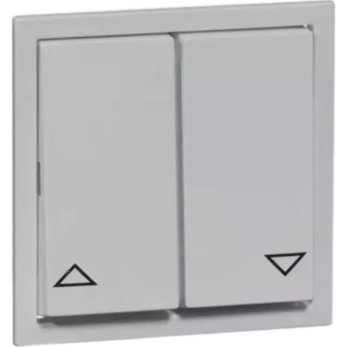 PEHA schakelwip 2-voudig jaloezie 500-serie Aura aluminium (20.544.70)