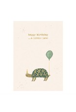 Kaartje 'happy birthday turtle'
