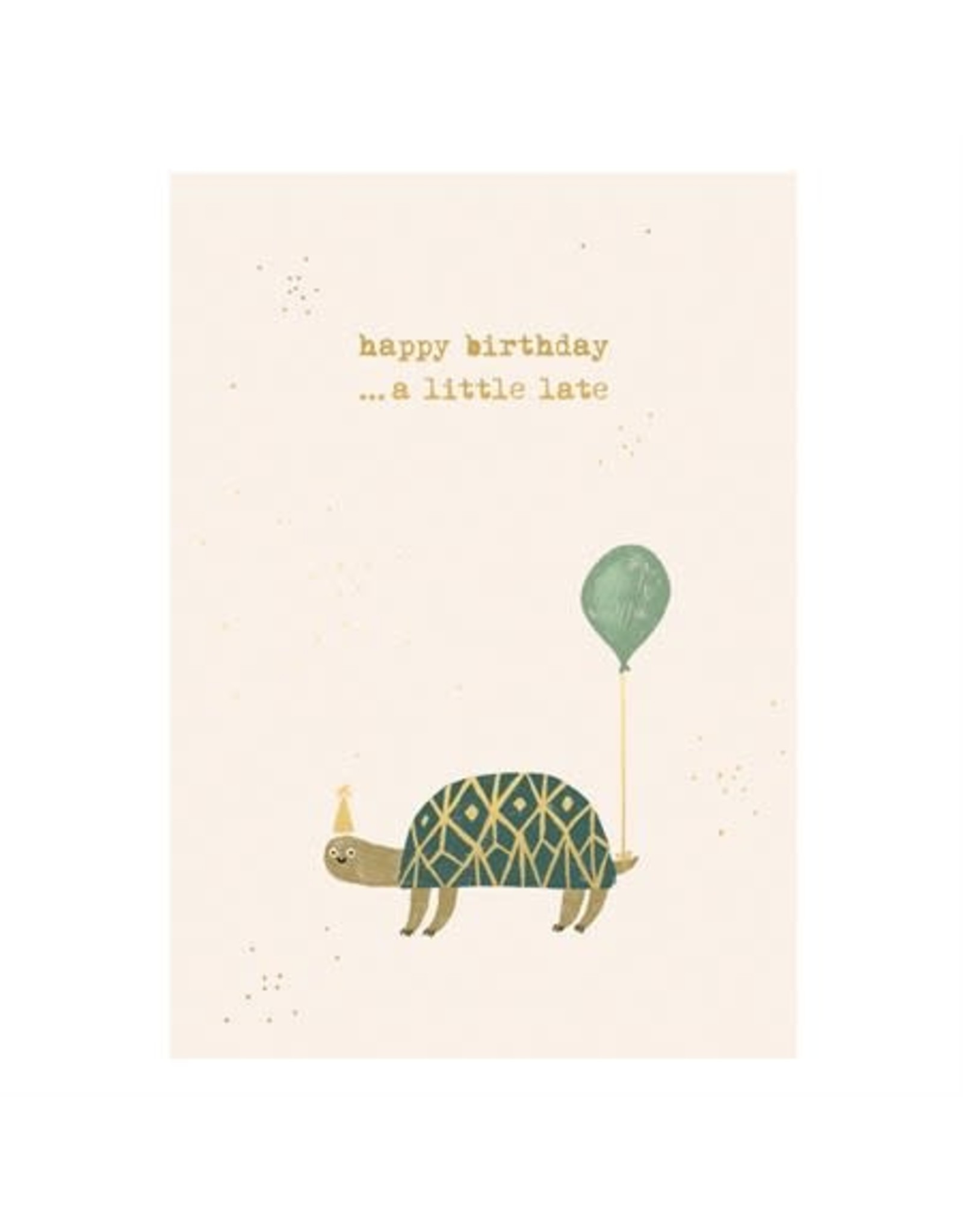 Kaartje 'happy birthday turtle'