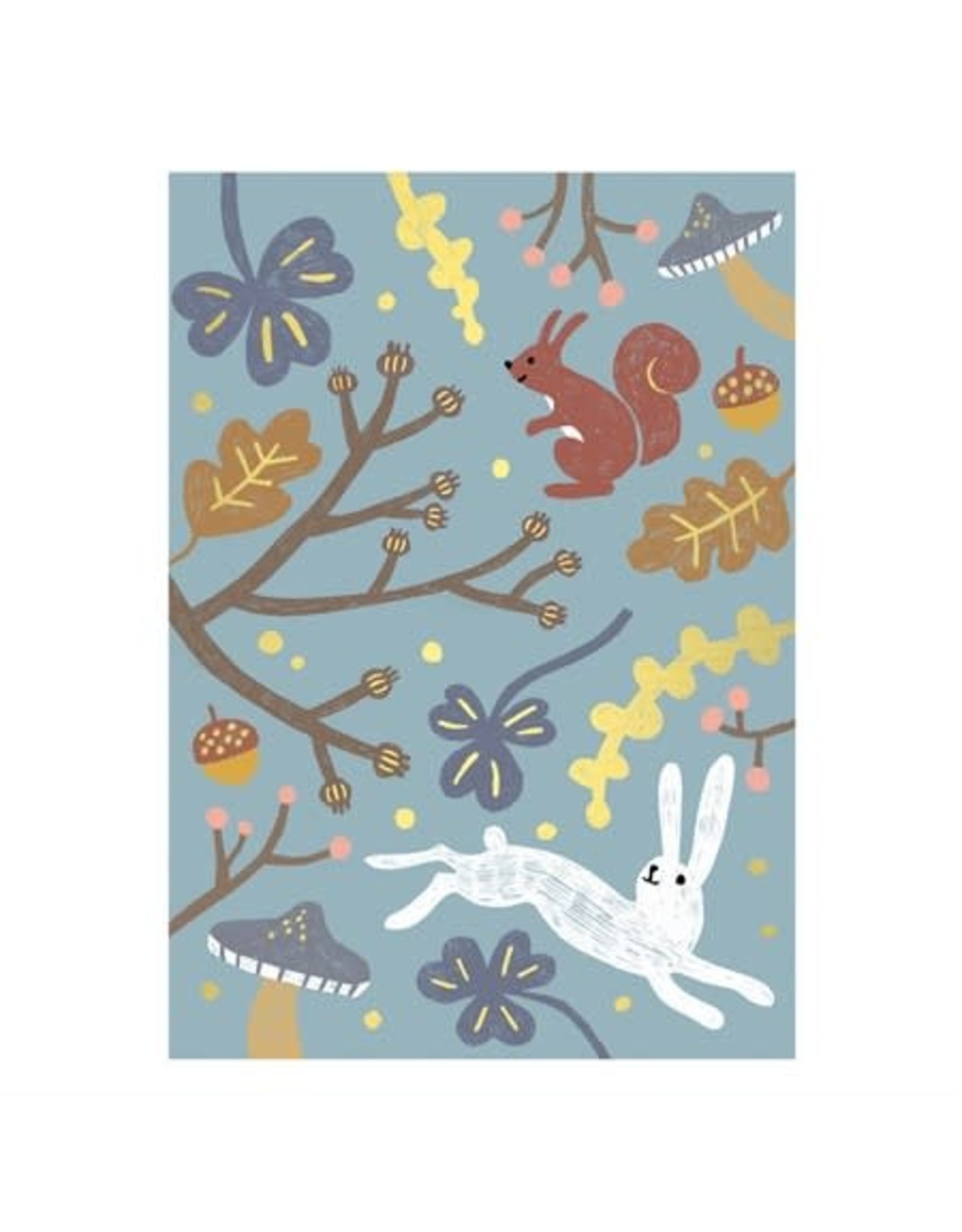 Kaartje 'blue autumn'