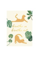 Kaartje 'breathe in breathe out'