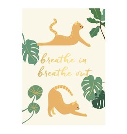 Kaartje 'breathe in breathe out'