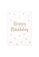 Kaartje 'happy birthday polka dots'
