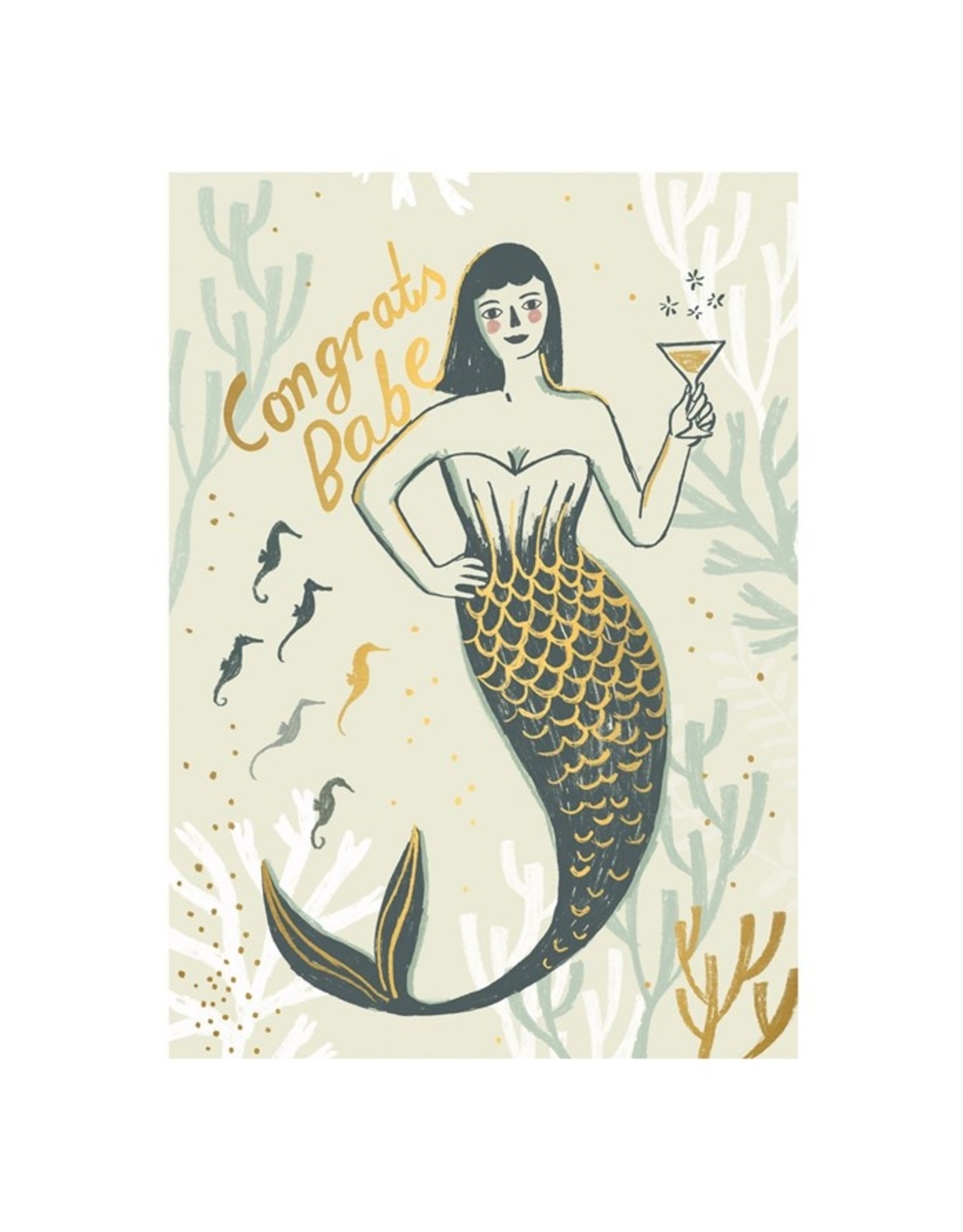 Kaartje 'mermaid babe'