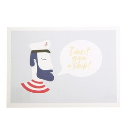 Kaartje 'I don't give a ship'