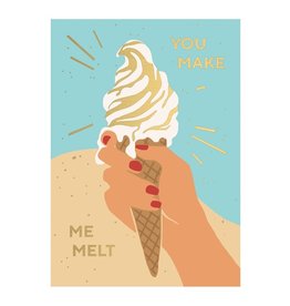 Kaartje 'you make me melt'
