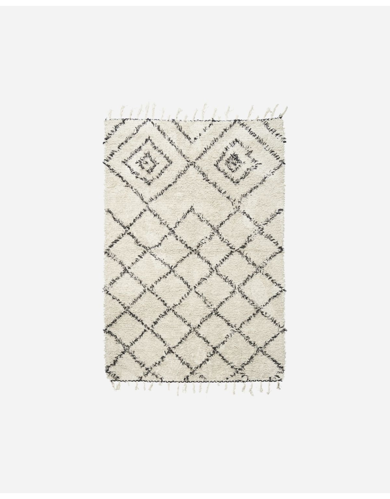 Mat 140x200cm (zwart/wit)