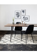 Mat 140x200cm (zwart/wit)
