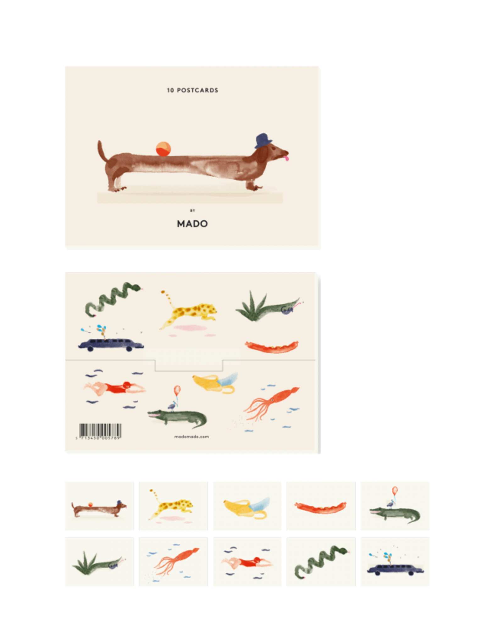 Set van 10 kaartjes