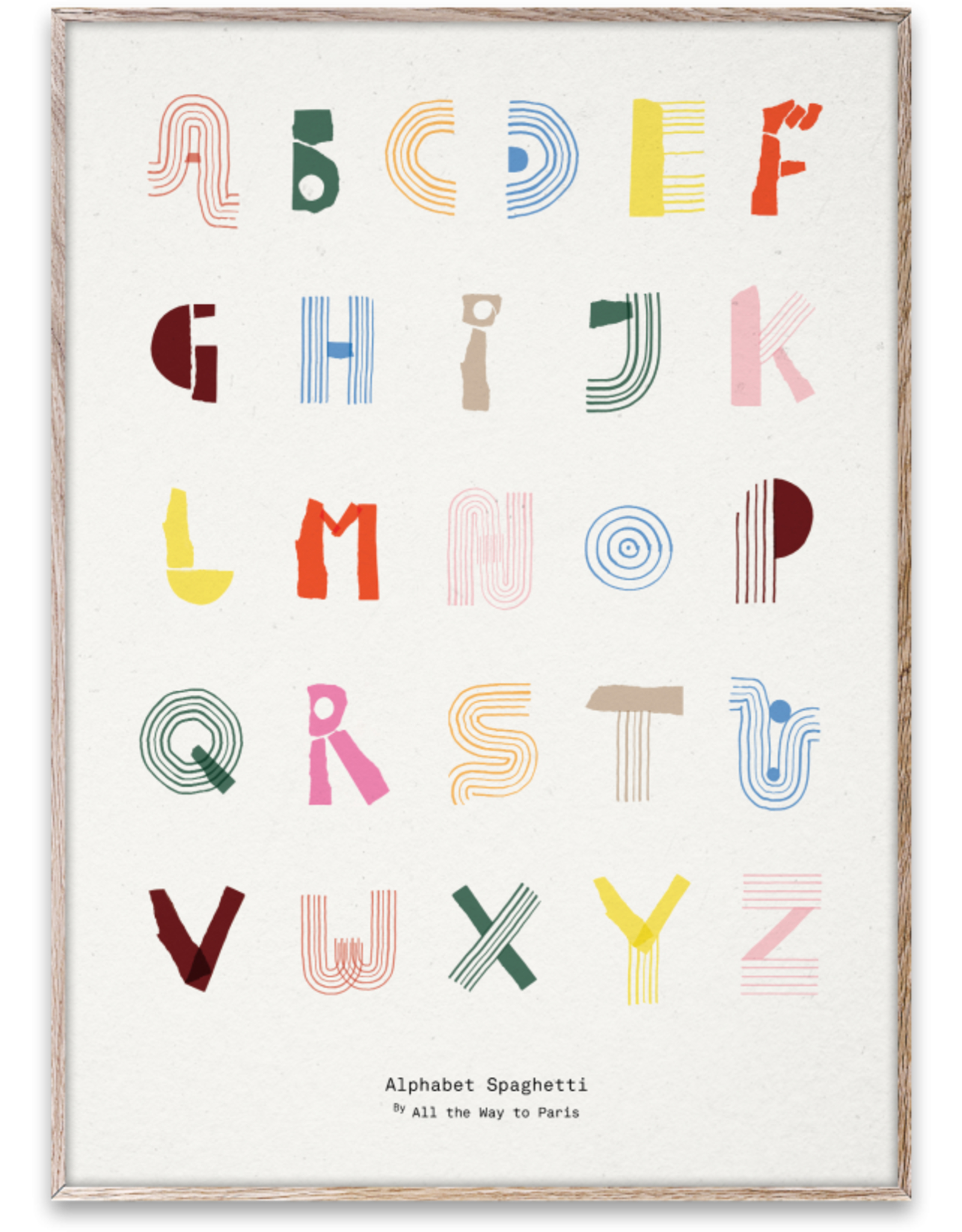 Print Alphabet Spaghetti