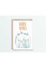Kaartje 'penguins warm wishes'